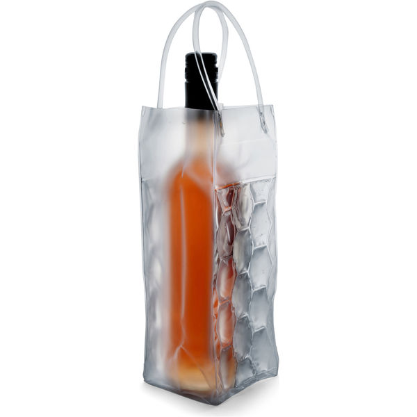 11893: PVC transparent bottle cooler bag