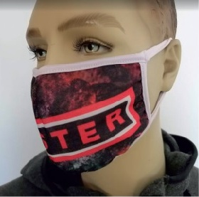 16655: Full Colour Printed Face Masks - reusable & washable!
